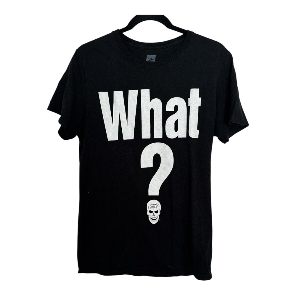 WWE Black and White Short Sleeve Stone Cold Steve Austin Tee